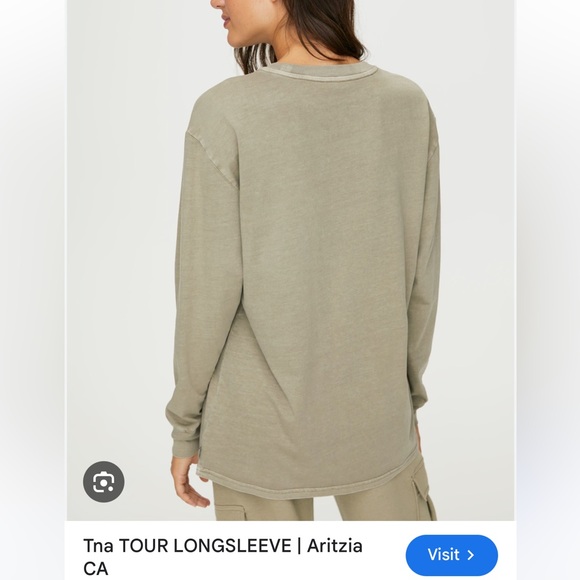 NWOT Aritzia Tna Tour Longsleve Longsleeve - Picture 2 of 5